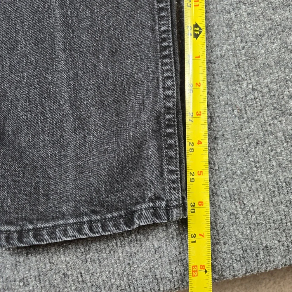 Arizona Jean Co Jeans Mens 44x30 Black Good Faded Straight Leg Denim